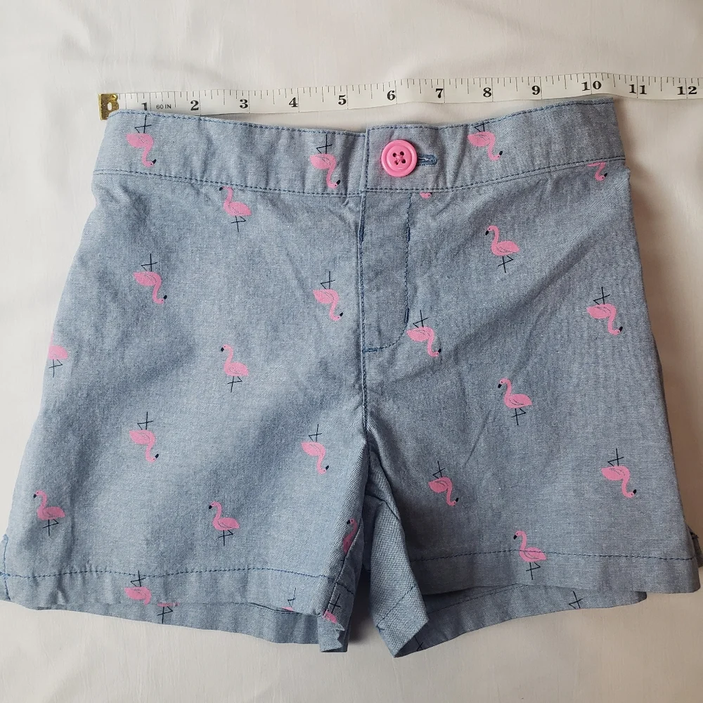 Gymboree Flamingo Print Cotton Shorts